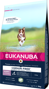 Eukanuba Grain Free Small/Medium Puppy Lamb Dry Food - 3kg