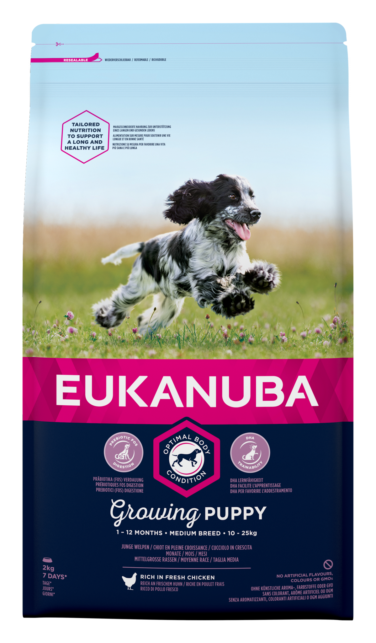 Eukanuba Medium Breed Growing Puppy Dry Dog Food -2kg