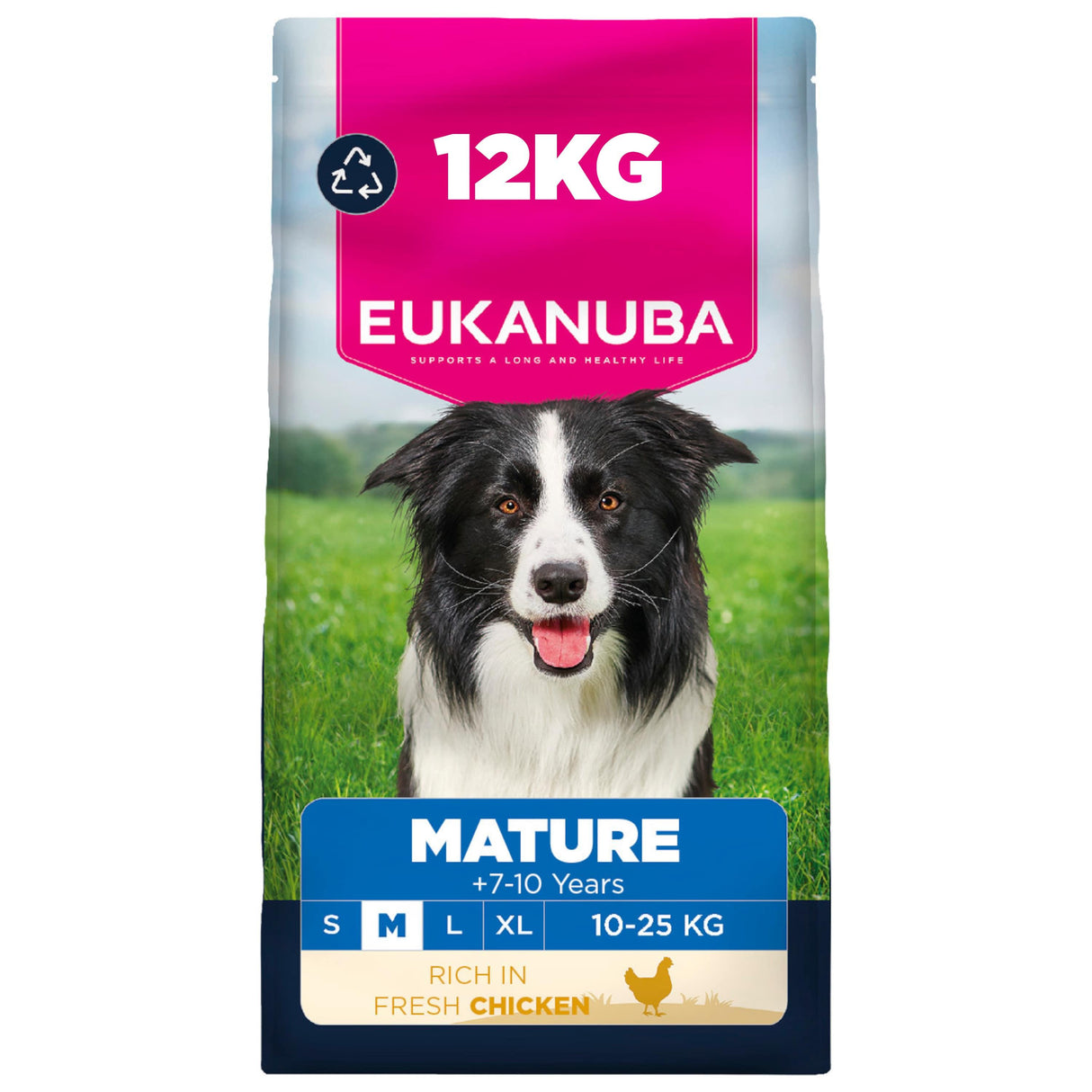 Eukanuba Mature Medium Breed Dry Dog Food Chicken - 12kg