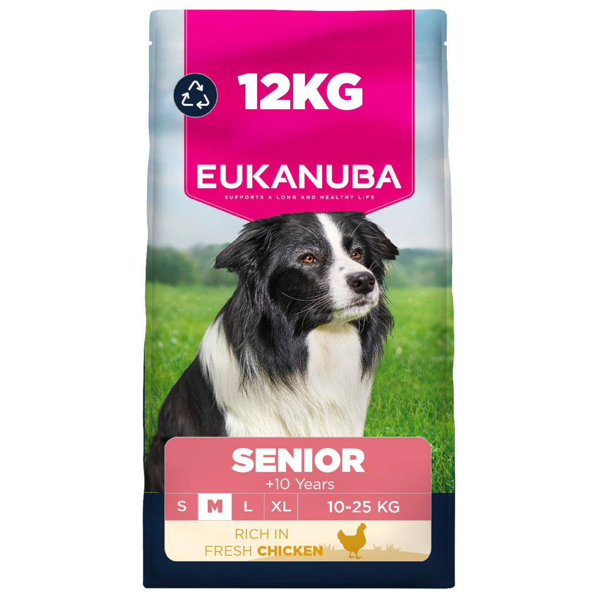 Eukanuba Senior Medium Breed Chicken Dog Food - 12kg