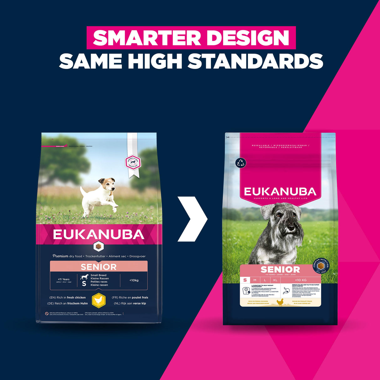 Eukanuba Senior Small Breed Chicken Dog Food - 12kg
