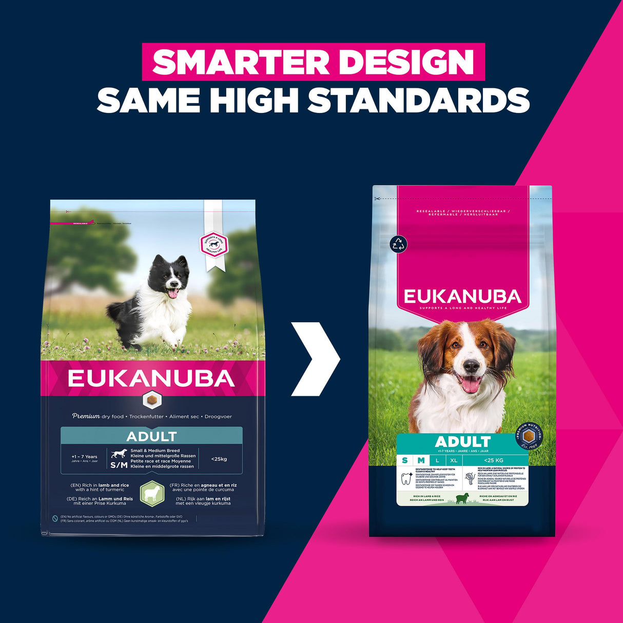 Eukanuba Small & Medium Breed Lamb & Rice Dry Dog Food - 12kg