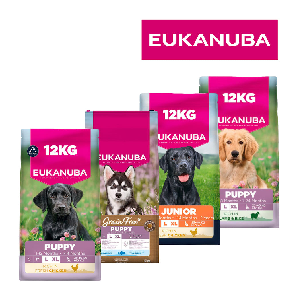 Eukanuba Dry Dog Food – Large Breed Puppy & Junior Recipes