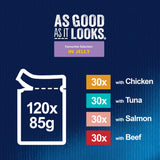 Felix As Good As it Looks Favourites Selection in Jelly Wet Cat Food - 120 x 85g