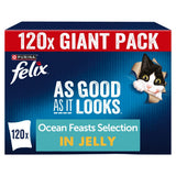 Felix As Good as it Looks Wet Cat Food Pouches 120 Pack | Jelly & Gravy