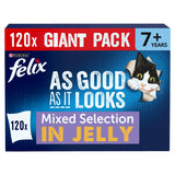 Felix As Good As it Looks Senior 7+ Mixed in Jelly Wet Cat Food - 120 x 85g
