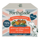 Forthglade British Classics Chicken, Lamb & Beef Variety Pack Grain Free Wet Dog Food - 12 x 395g