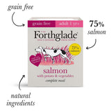 Forthglade Complete Adult Salmon & Veg, Grain Free Dog Food - 18 x 395G