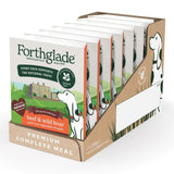 Forthglade Gourmet Grain Free Beef & Wild Boar Wet Dog Food Trays - 7 x 395g