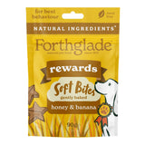 Forthglade Functional Natural Soft Bites Banana & Honey Dog Treats - 90g