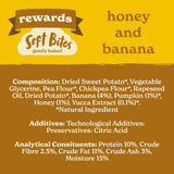 Forthglade Functional Natural Soft Bites Banana & Honey Dog Treats - 90g