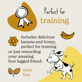 Forthglade Functional Natural Soft Bites Banana & Honey Dog Treats - 90g