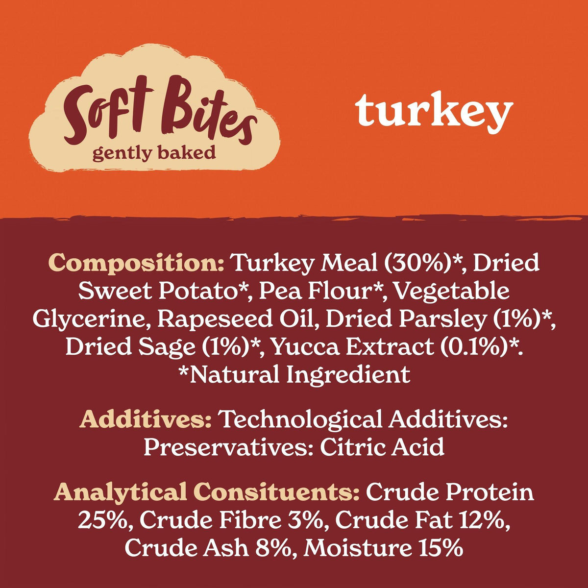Forthglade Soft Bite Grain Free Turkey Dog Treats - 90g