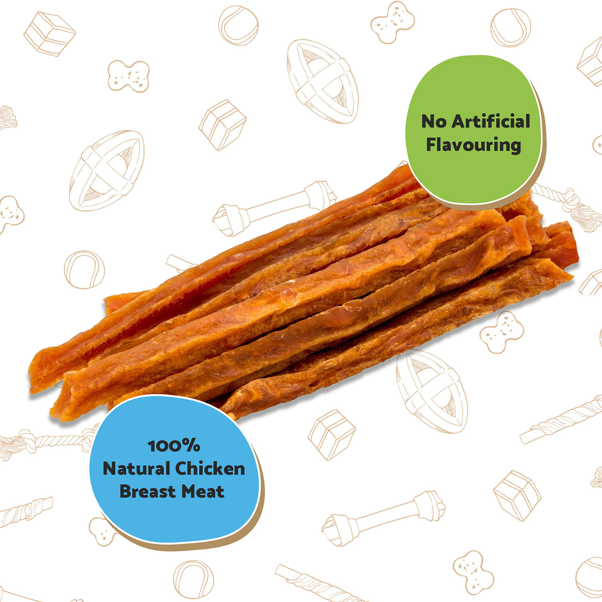 Good Boy Chewy Chicken Strips Dog Treats - 100g