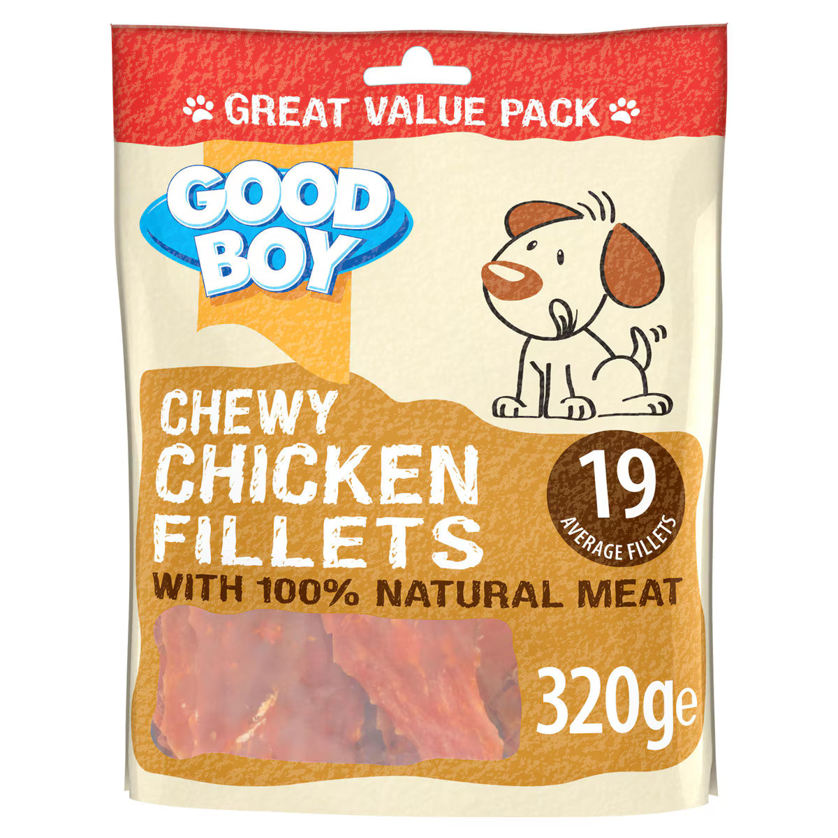 Good Boy Chewy Chicken Fillets Dog Treats - 320g