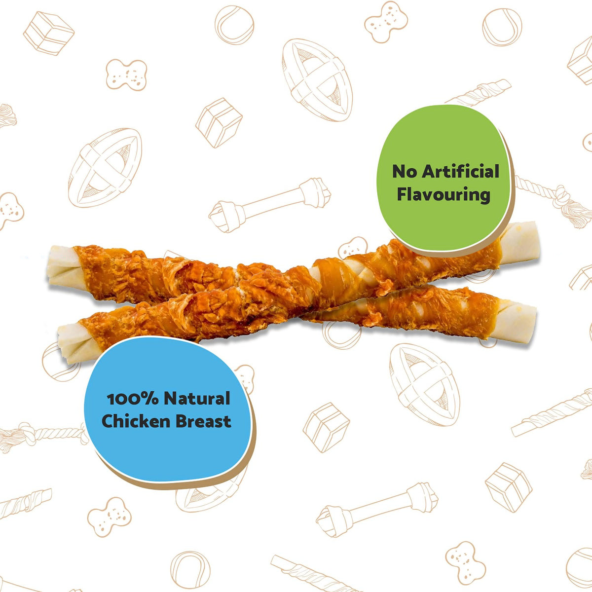 Good Boy Chewy Twists with Chicken Dog Treats - 320g