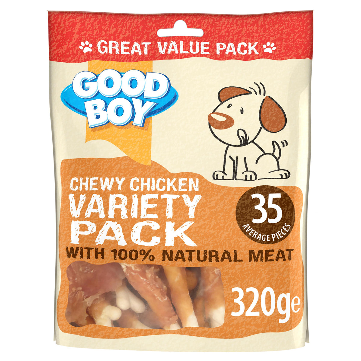 Good Boy Variety Pack Chicken Dog Treats - 320g