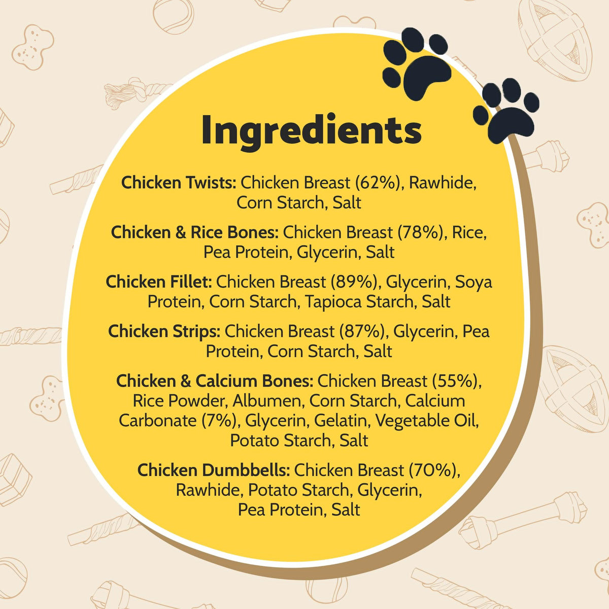 Good Boy Variety Pack Chicken Dog Treats - 320g