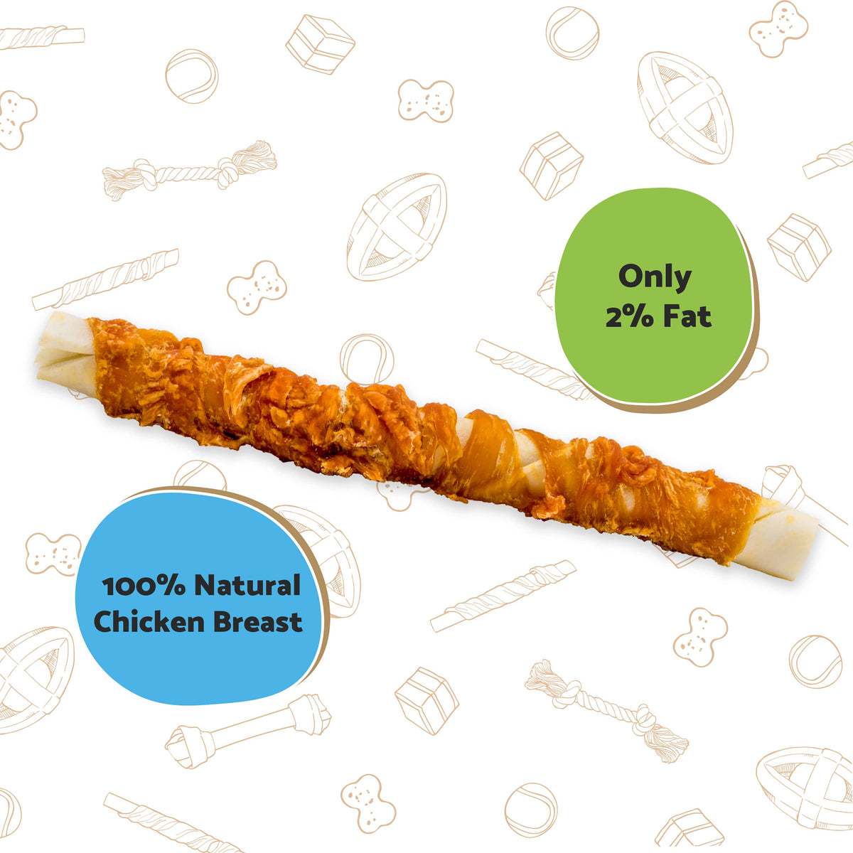 Good Boy Large Bones with Chicken Dog Treats - 2 Pack