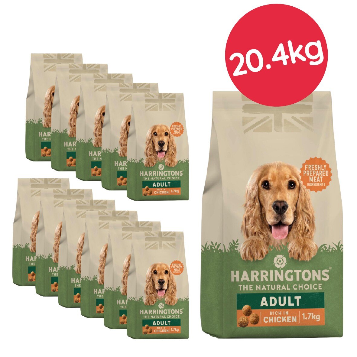Harringtons Chicken & Rice Dry Dog Food - 20.4kg