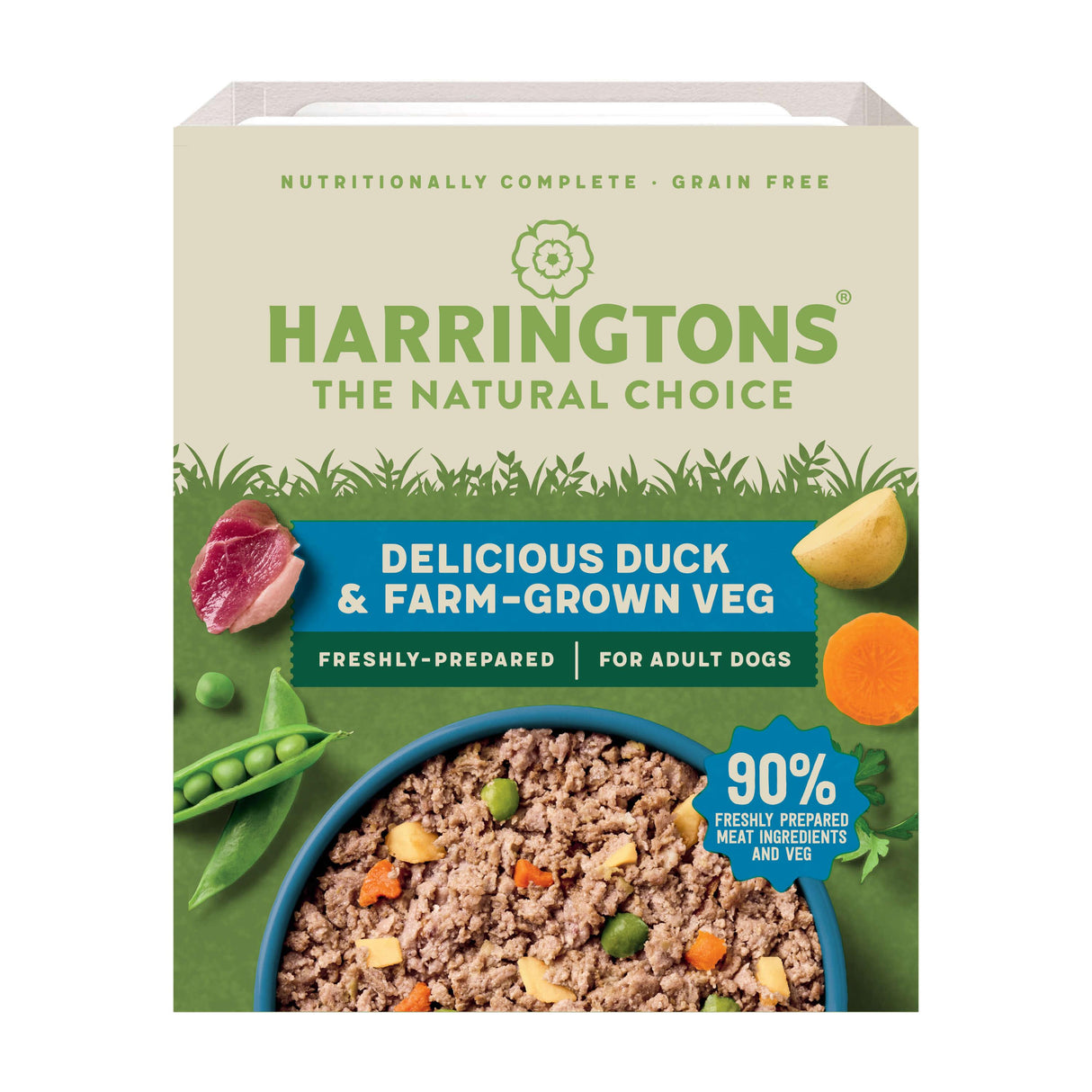 Harringtons Duck & Potato with Vegetables Wet Dog Food Trays - 8 x 400g