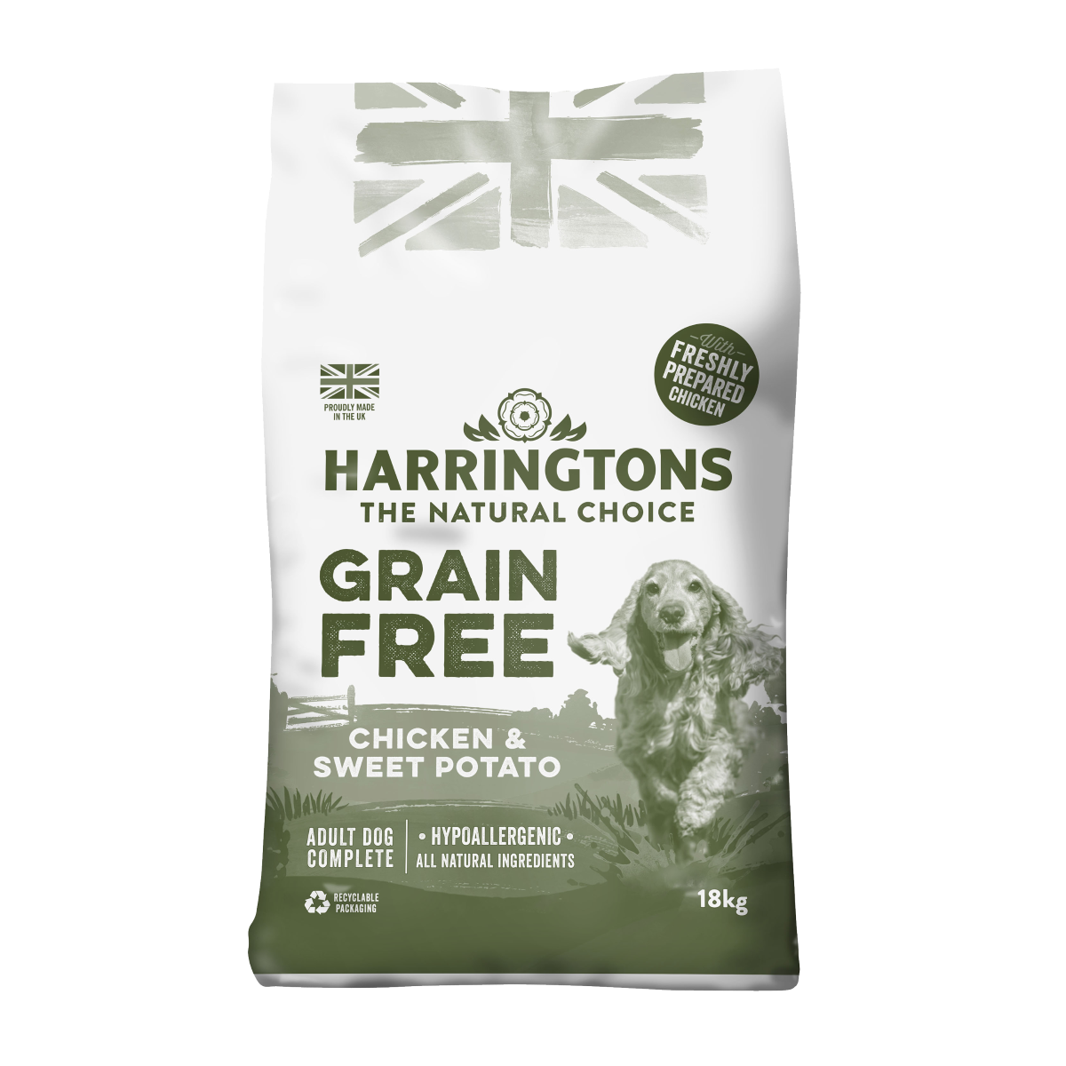 Harrington's Grain Free Chicken Dry Dog Food - 18kg