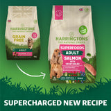 Harrington's Grain Free Superfoods Salmon Dry Dog Food - 12kg