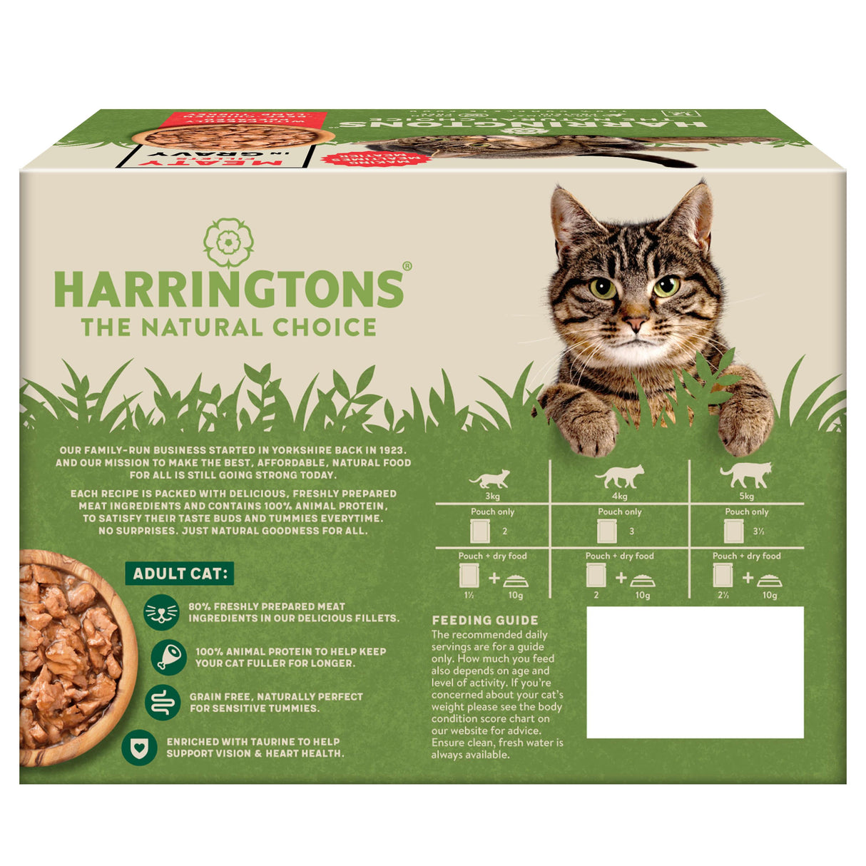 Harringtons Grain Free Wet Cat Food Meat in Gravy  - 12x85g