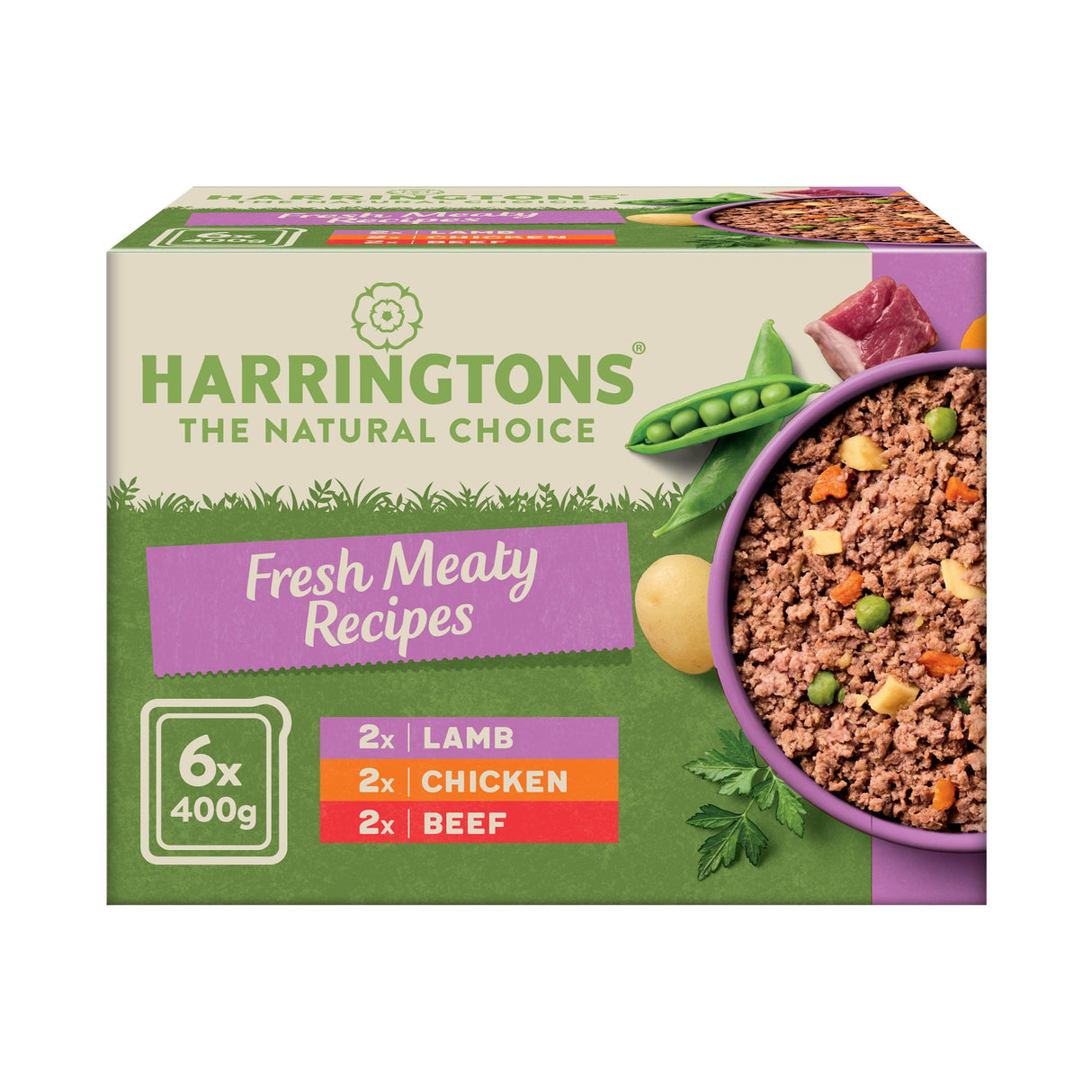 Harringtons Grain Free Mixed Meaty Pack Wet Dog Food - 6 x 400g