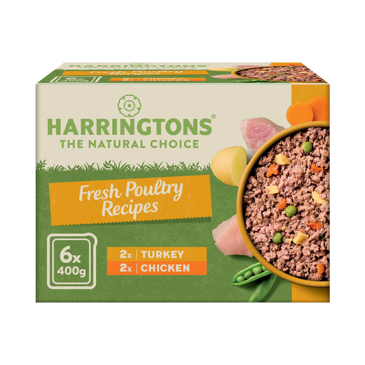 Harringtons Grain Free Wet Dog Food Mixed Poultry Pack - 6x400g