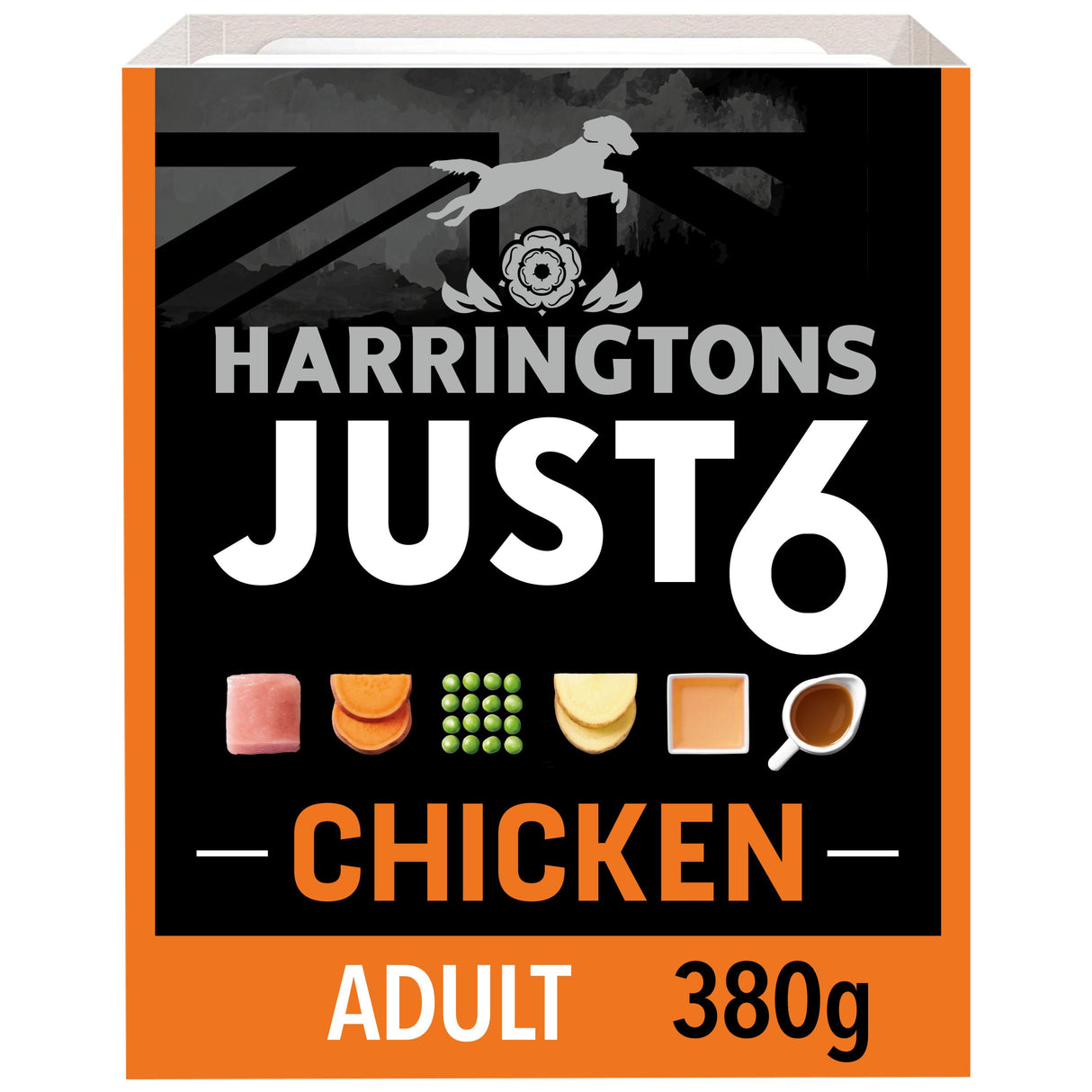Harringtons Just 6 Grain Free Wet Chicken Dog Food - 8 x 380g