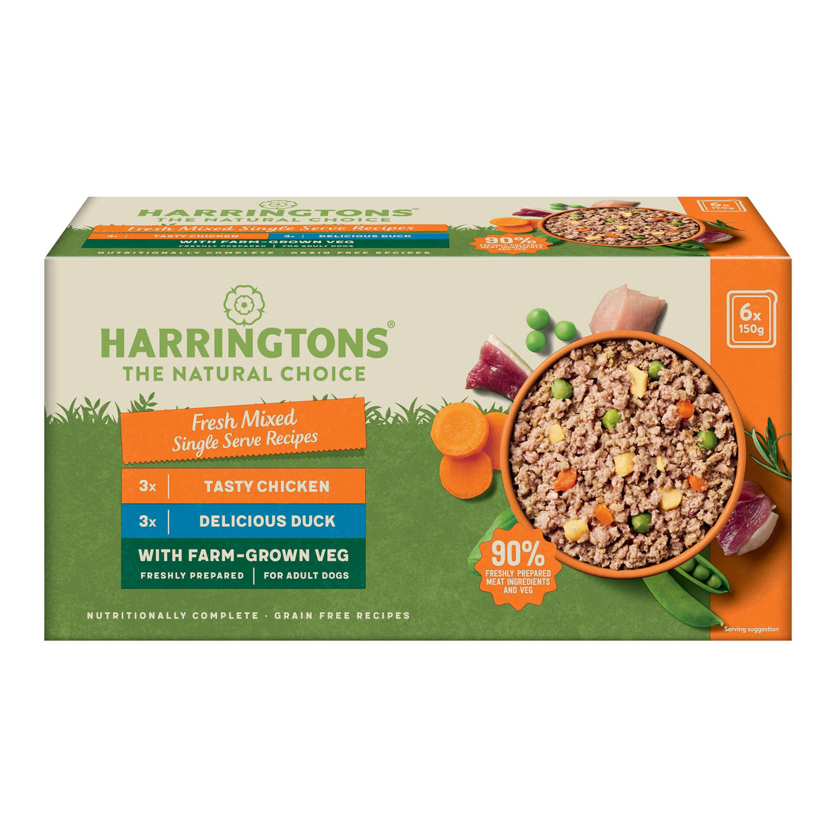 Harringtons Mixed Wet Dog Food Trays - 6 x 150g