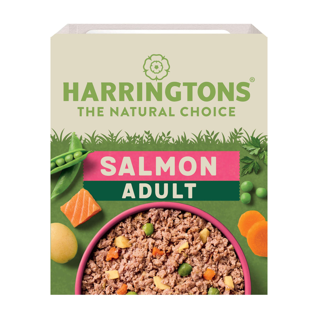 Harringtons Salmon & Potato with Vegetables Wet Dog Food Trays - 8 x 400g
