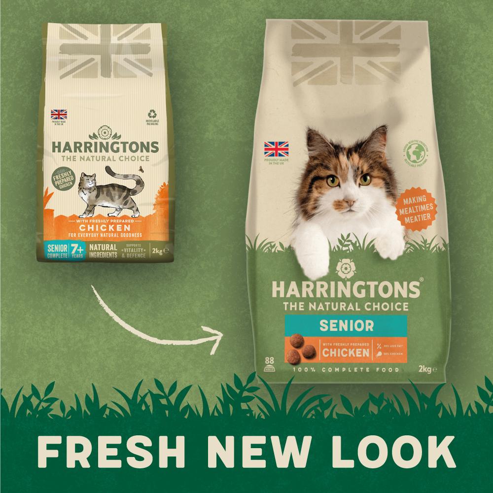 Harringtons Senior Chicken Dry Cat Food - 2kg