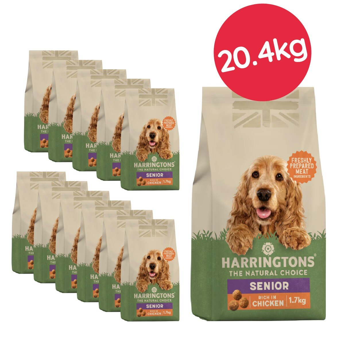 Harringtons Senior Chicken Dry Dog Food - 20.4kg