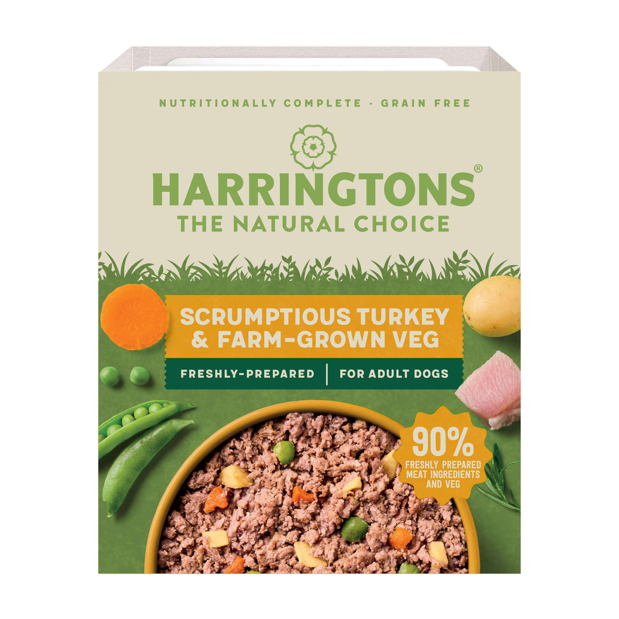 Harringtons Turkey & Potato with Vegetables Wet Dog Food Trays - 8 x 400g