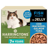 Harringtons Wet Cat Food Senior Fish in Jelly - 12 x 85g