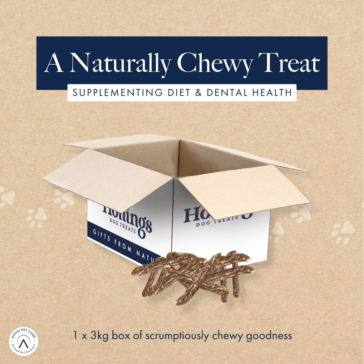 Hollings Pork Sausages Natural Dog Chews - 3kg