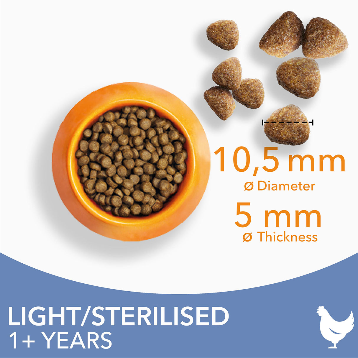 Iams for Vitality Light in Fat Sterilised Dry Cat Food - 10k