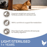 Iams Light in Fat Sterilised Dry Cat Food - 2kg