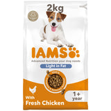 Iams for Vitality Light in Fat With Fresh Chicken Dry Dog Food - 2kg