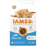 Iams for Vitality Adult Ocean Fish Dry Cat Food - 3kg