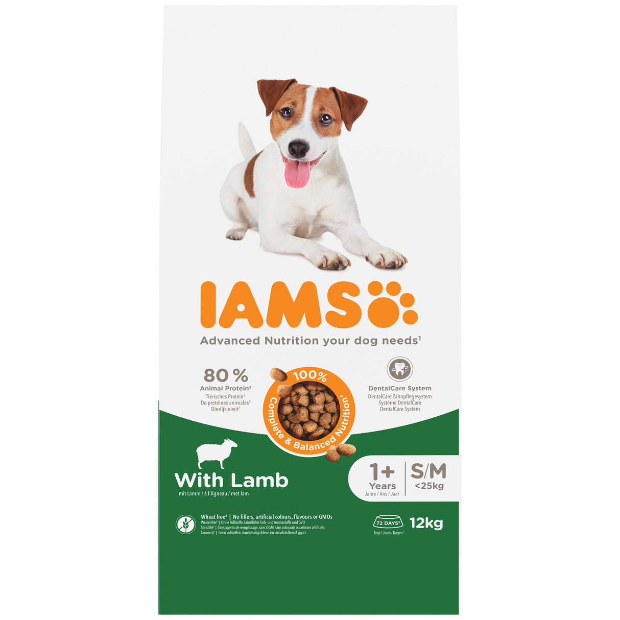 Iams Adult Small Medium Breed Lamb Dry Dog Food - 12kg