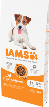 Iams Adult Small & Medium Chicken Dry Dog Food - 12kg