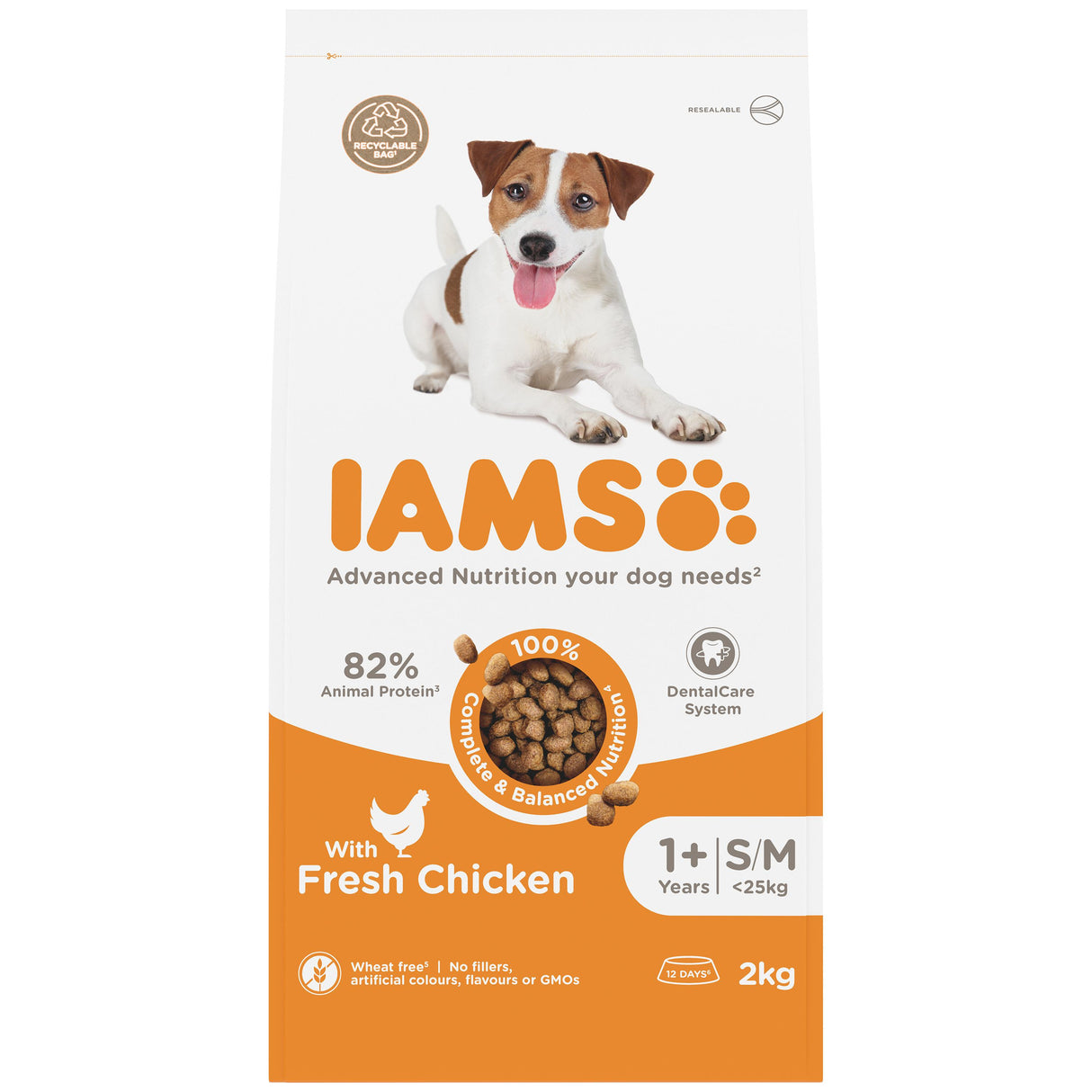 Iams Adult Vitality Small & Medium Dry Dog Food - 2kg