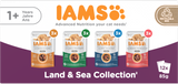 Iams Delights Land and Sea Collection Cat Food in Gravy -12x