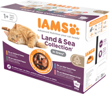Iams Delights Land and Sea Collection Cat Food in Gravy -12x