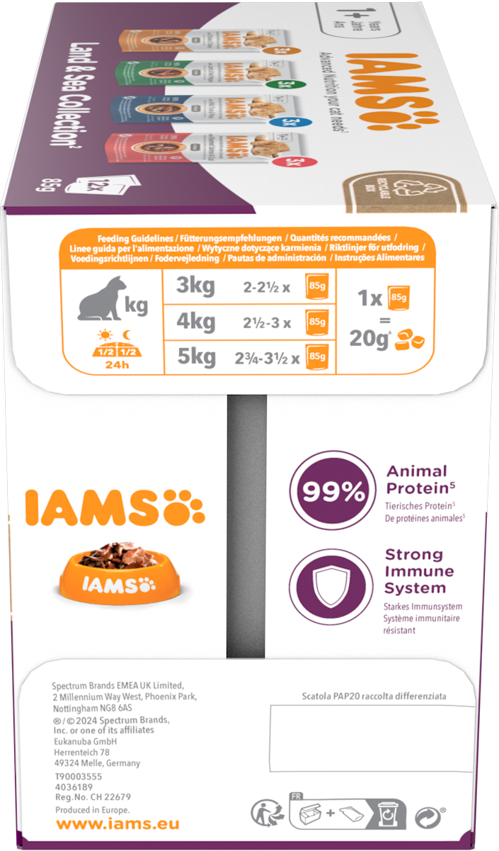 Iams Delights Land and Sea Collection Cat Food in Gravy -12x