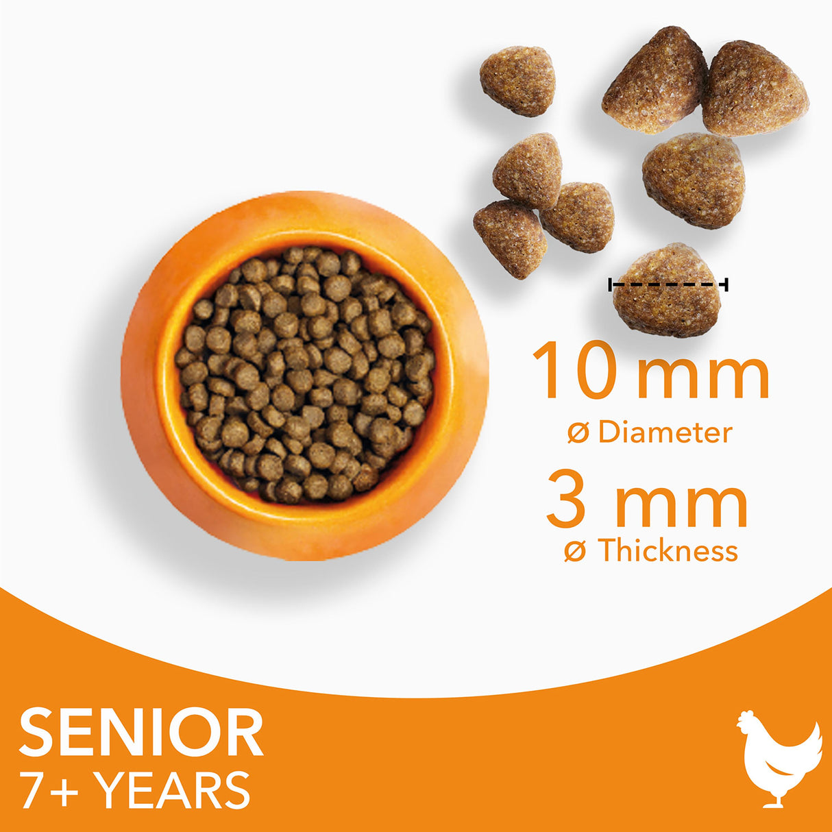 Iams For Vitality With Chicken Senior Dry Cat Food - 10kg