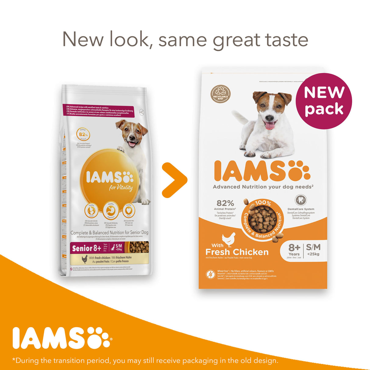 Iams Vitality Senior/Mature Dry Dog Food - 2kg
